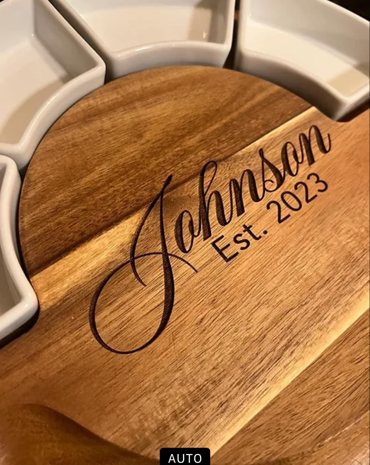Engraved Cheese Board Set